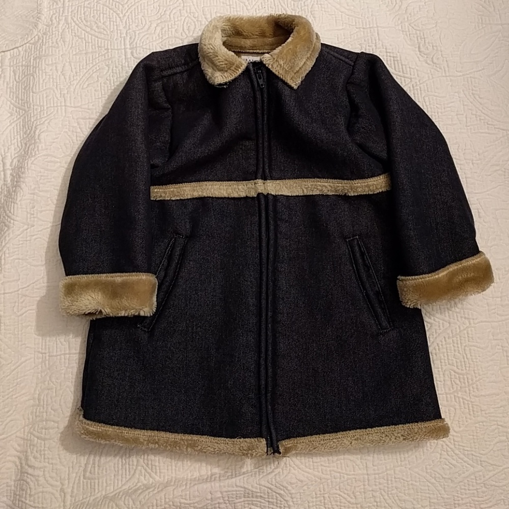 Baby GAP 2XL 2 Years Winter Fur Coat w/zipper